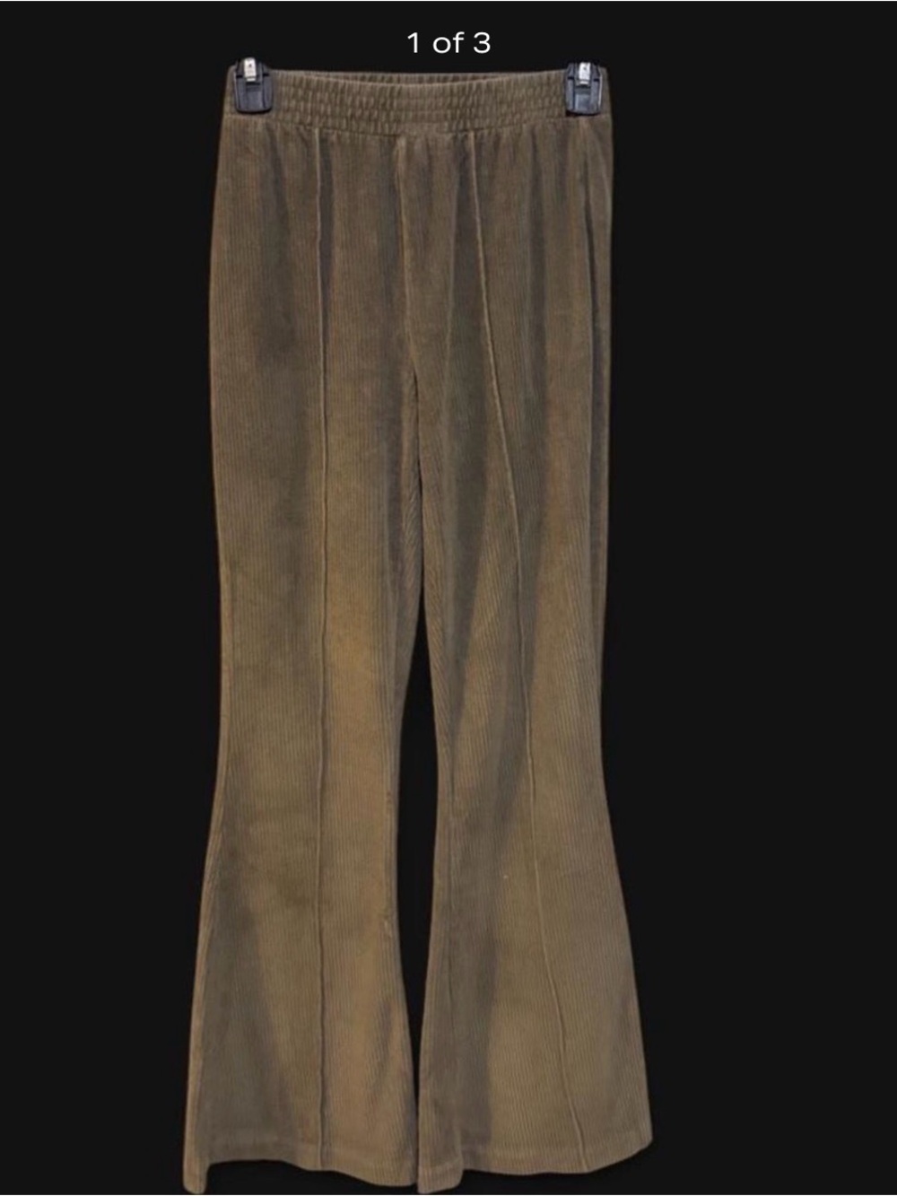 Aerie Corduroy Flared Pants in Olive Green size xsmall